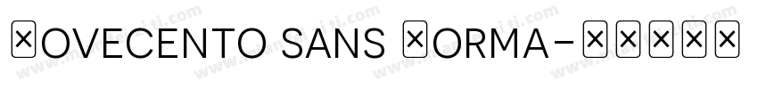 Novecento sans Norma字体转换